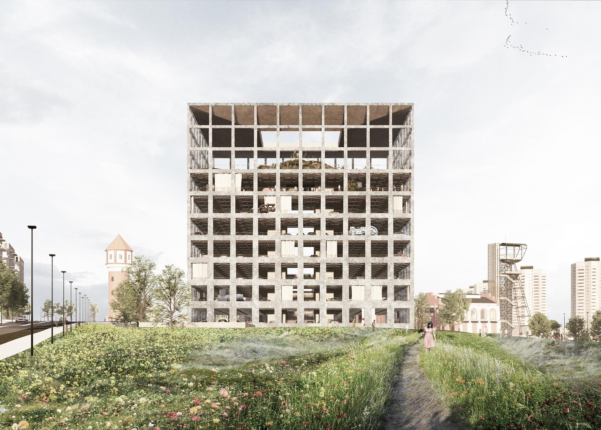 Parking w Strefie Kultury: Katowice rozstrzygnęły konkurs na wielopoziomowy parking w Strefie Kultury