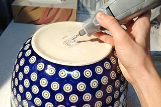 Umywalka z Bolesławca z miski