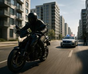 116 km/h przez Koszalin motocyklem