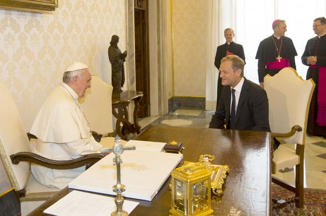 DONALD TUSK papież Franciszek