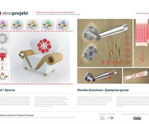 Katsiaryna Skvartsova; Fotel; Klamka drzwiowa; Etno-projekt. Polsko-białoruskie inspiracje etniczne w designie młodych
