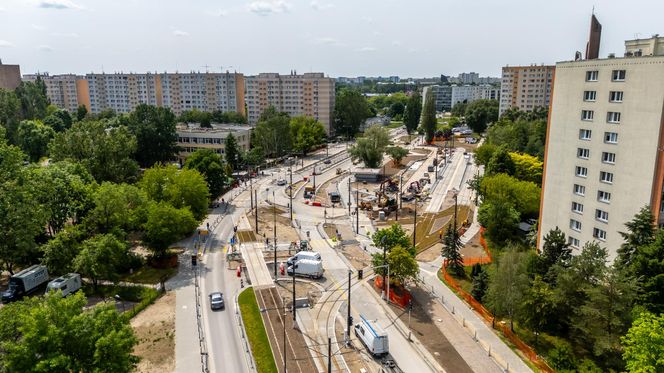 Tramwaj na Stegny w Warszawie