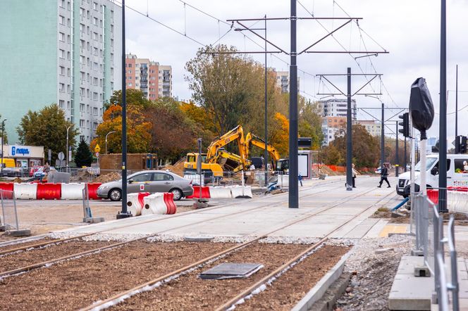 Budowa tramwaju do Wilanowa na kilka tygodni przed otwarciem