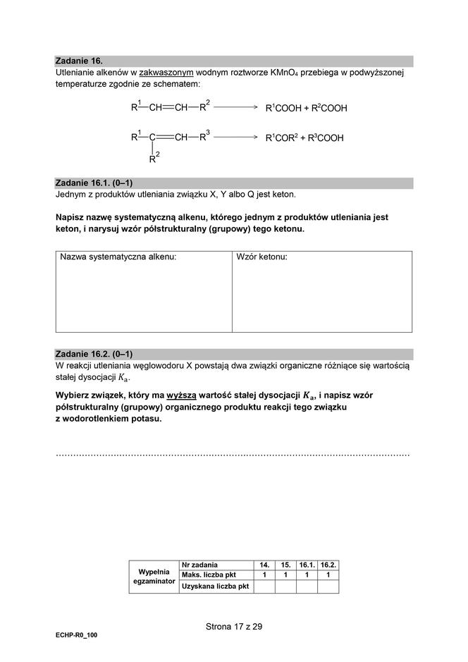 Matura 2024: chemia rozszerzona w formule 2015 - arkusze CKE i sugerowane odpowiedzi