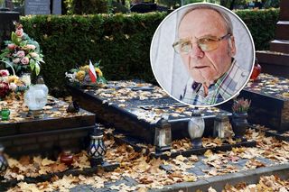 Skromny grób legendy polskiego boksu. Grób Jerzego Kuleja przyozdobiły jesienne liście [ZDJĘCIA]