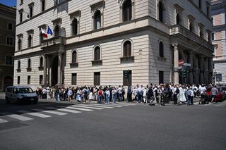 Głosowanie w lokalu wyborczym w Instytucie Polskim w Rzymie