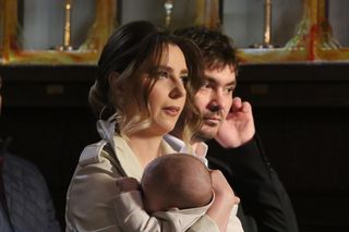 Daniel Martyniuk na chrzcinach syna