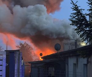 Pożar budynku socjalnego w Człuchowie. Ewakuacja mieszkańców