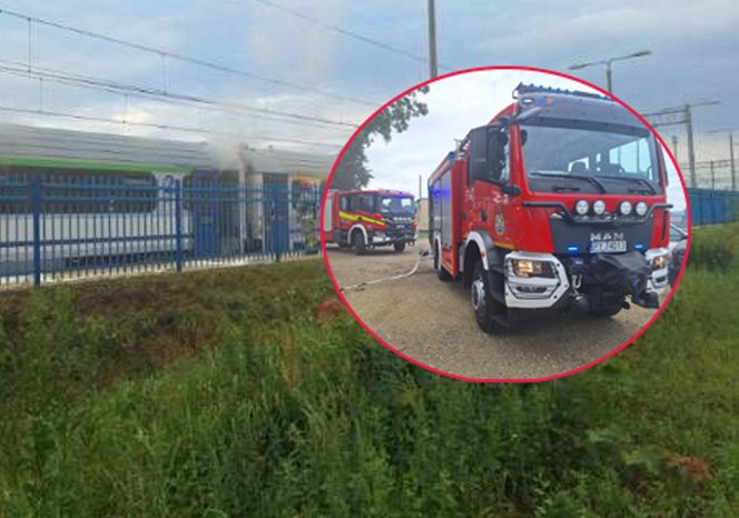 Rawicz. Pożar pociągu Intercity. Ewakuacja 60 pasażerów