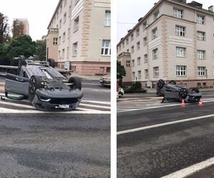 Przejazd ulicą 3 Maja był chwilowo zablokowany, jednak obecnie nie ma już utrudnień w ruchu