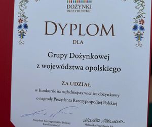 Koło Gospodyń Wiejskich w Puszynie na Dożynkach Prezydenckich w Warszawie