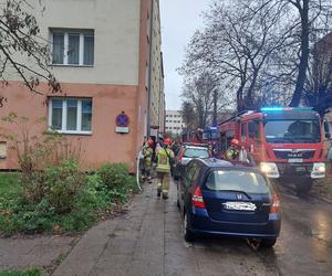 Pożar przy Żeromskiego w Starachowicach