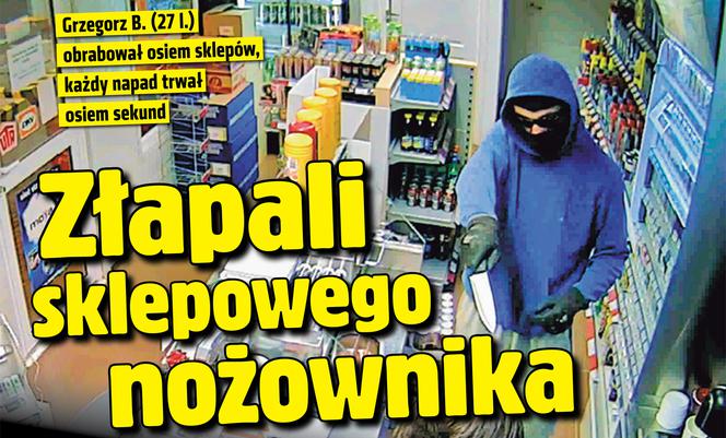 Złapali sklepowego nożownika