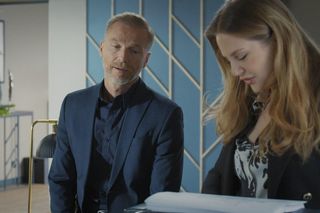 M jak miłość, odcinek 1842: Andrzej Budzyński (Krystian Wieczorek), Anita (Melania Grzesiewicz)