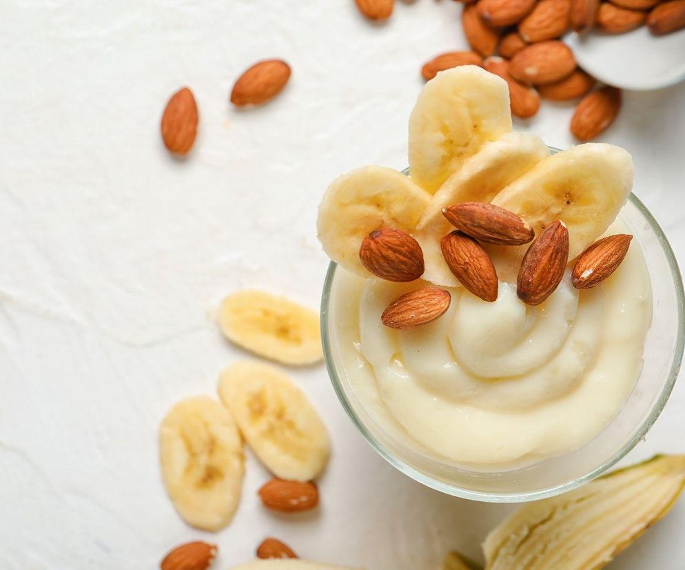 domowy budyń bananowy