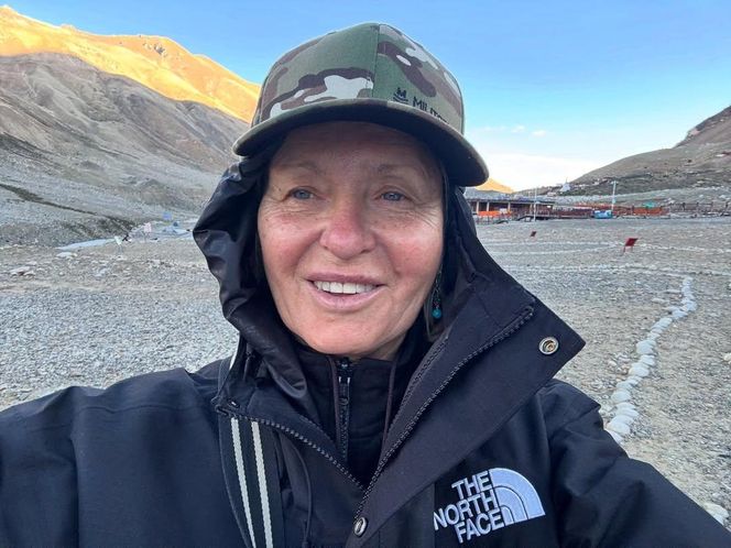 Ewa Kasprzyk medytuje w Tybecie