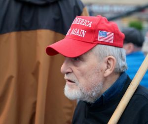 Karol Nawrocki na zorganizowanej przez telewizję Republika debacie przedwyborczej w Końskich