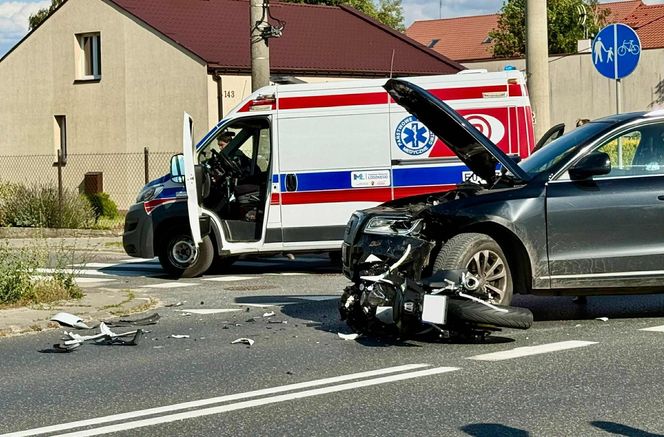22-letnia kobieta na skuterze potrącona przez samochód