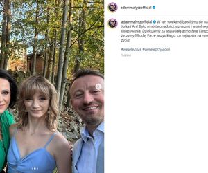 Izabela Małysz, Adam Małysz, Karolina Małysz na weselu