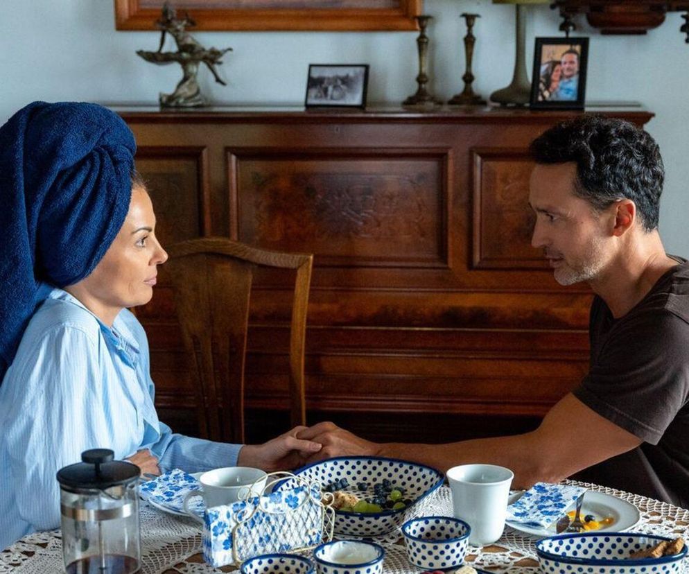 Barwy szczęścia odc. 3143. Kasia (Katarzyna Glinka), Mariusz (Rafał Cieszyński)