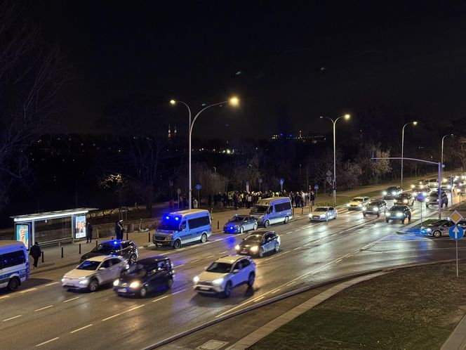 Blokada Ostatniego Pokolenia na Wisłostradzie (13.12.2024)