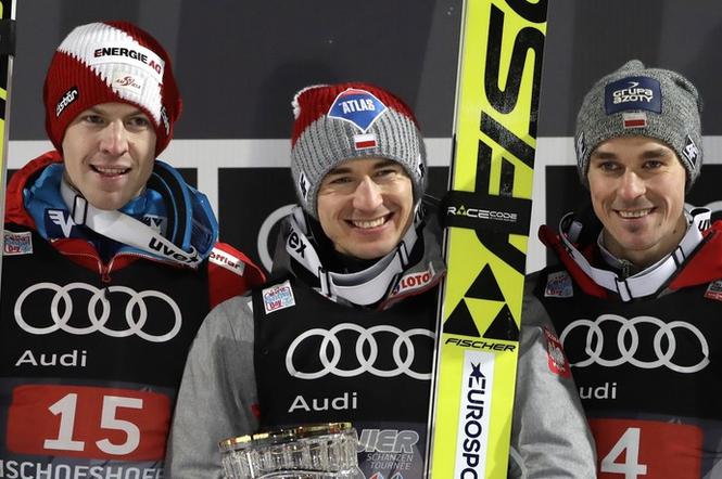 Kamil Stoch i Piotr Żyła na podium w Bischofshofen