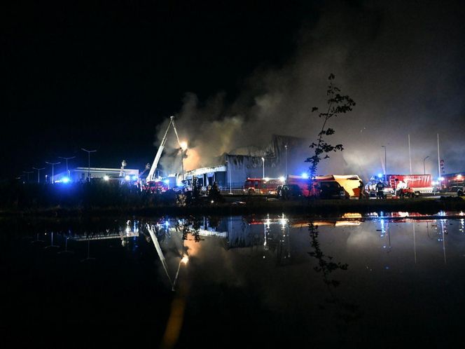 Pożar w przetwórni drobiu na Kaszubach