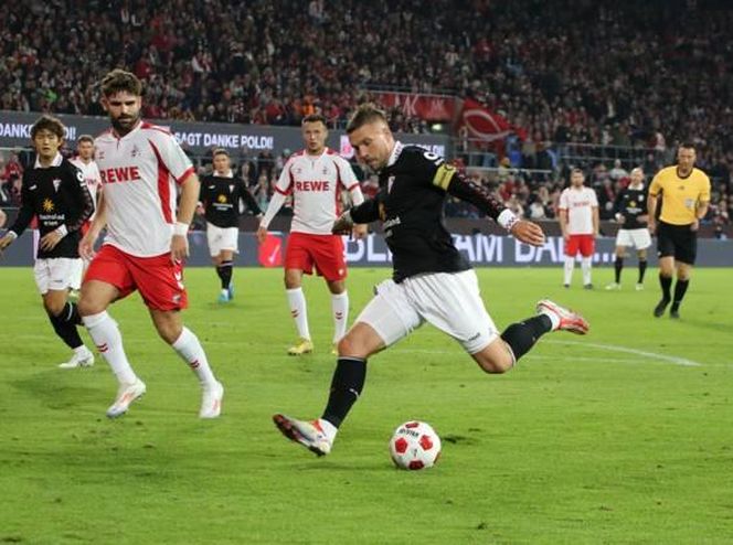 Lukas Podolski. Pożegnanie z kibicami w Kolonii