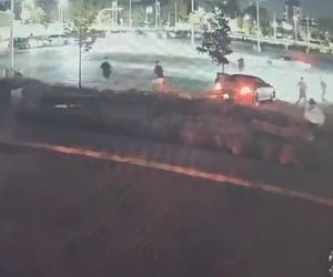 Szaleńcza noc na targowisku w Piasecznie. Zrobili z placu tor do driftu. Jednego nie przewidzieli