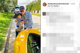 Pancerny gigant odstawił syna Rutkowskiego do szkoły!