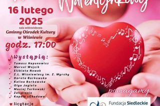 GOK Wiśniew zaprasza 16 lutego na Charytatywny Koncert Walentynkowy