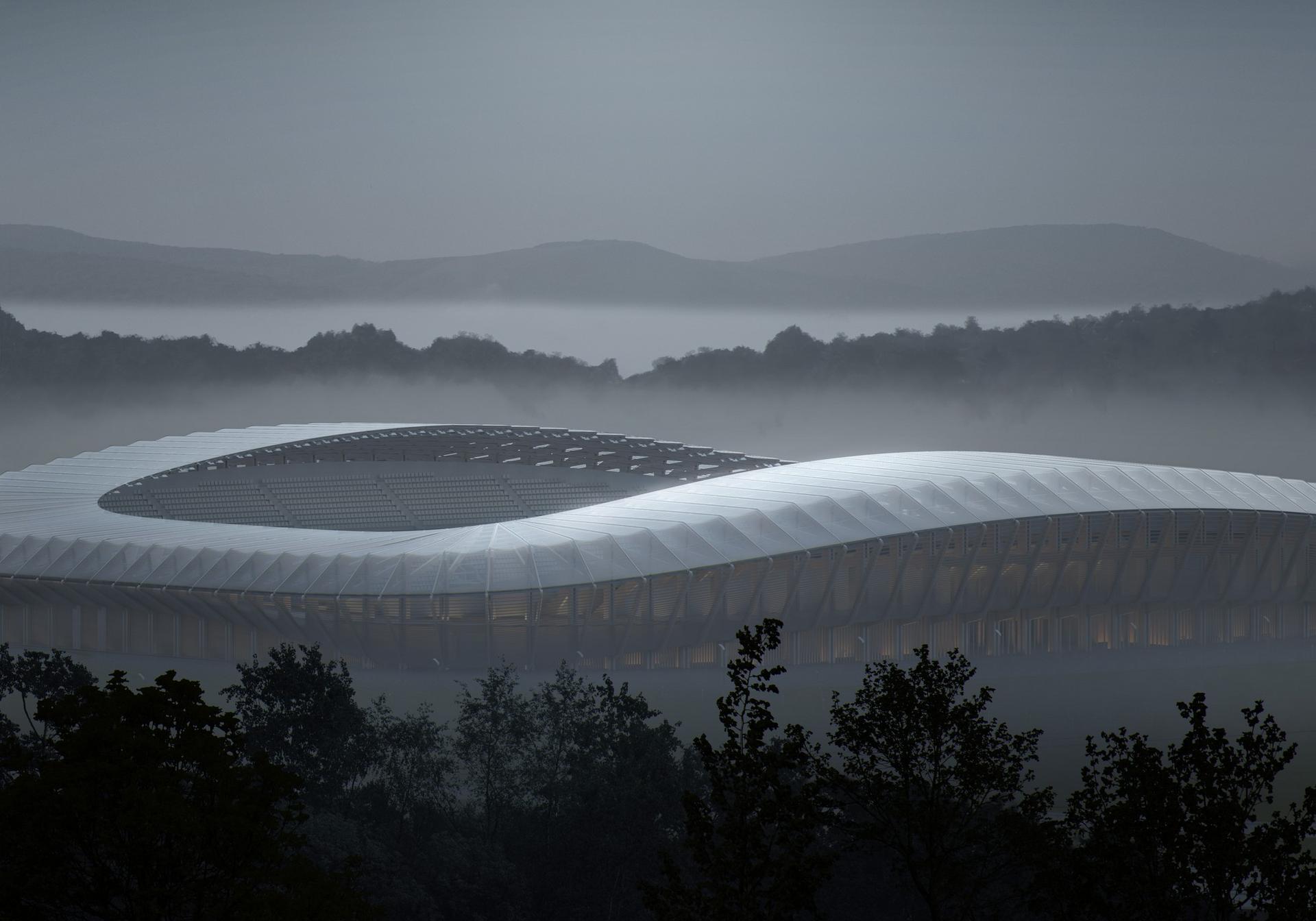 Drewniany stadion od Zaha Hadid Architects