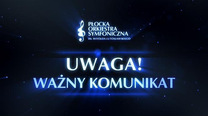 Wirus zaatakował! Koncert Orkiestry Symfonicznej i inne wydarzenia są odwoływane