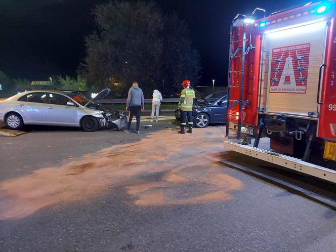 Wypadek na wiadukcie w Starachowicach