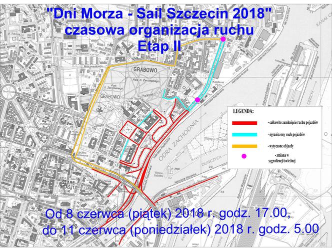 Zmiana organizacji ruchu - Dni Morza 2018 - ETAP II