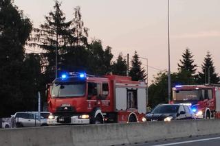 Pożar samochodu pod Tarnowem. Osobówka spłonęła doszczętnie