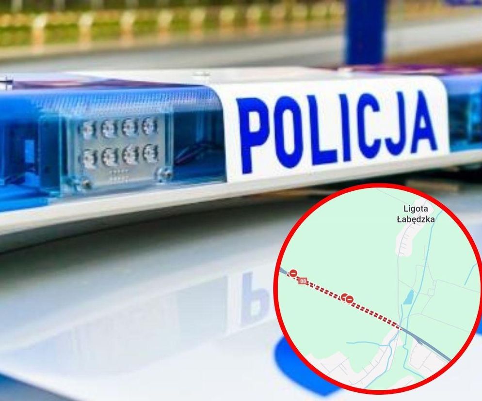 Zablokowana DK88 w powiecie gliwickim