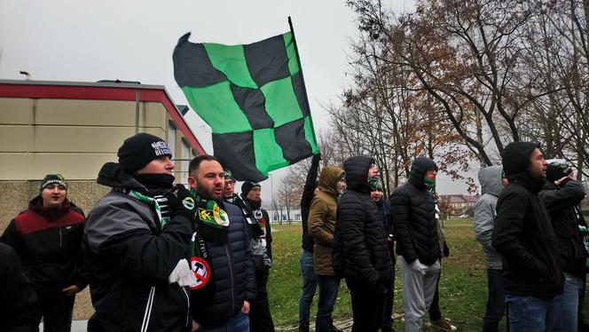 Manifestacja kibiców GKS Bełchatów