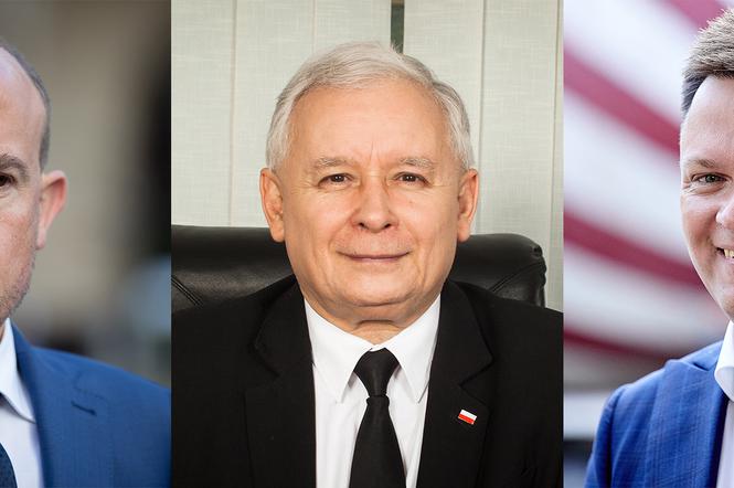 Jarosław Kaczyński, Szymon Hołownia, Borys Budka