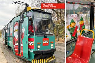 Wielka niespodzianka na warszawskich torach. Świąteczny tramwaj LEGO ruszył w trasę. Jak go znaleźć?