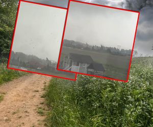 Trąba powietrzna pod Gnieznem! Jest nagranie. Wystarczyła chwila, żeby rozdzwoniły się telefony do straży