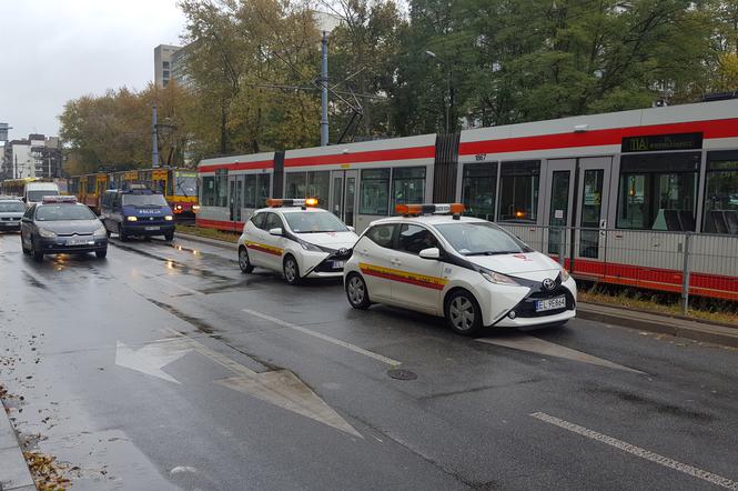 ranni w wypadku tramwajów w centrum Łodzi