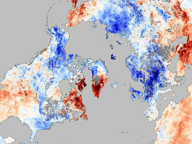 Różnica temperatur na świecie: Europa, Stany Zjednoczone, Azja