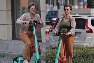 Po wojnie z weterynarzami Monika Richardson pędzi na hulajnodze! Szczęśliwie uniknęła mandatu