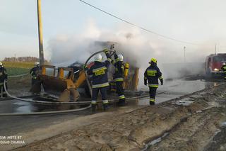 Pożar koparki na budowie trasy S5 w Niewieścinie! Gigantyczne straty [ZDJĘCIA]
