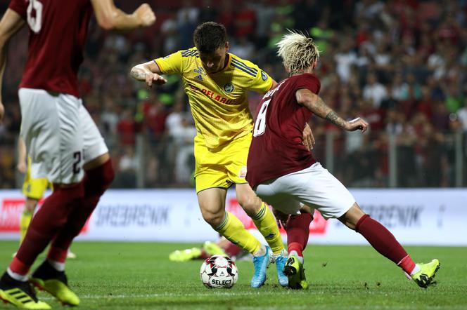 Stanislav Dragun strzelił gola dla BATE w ostatnim meczu z Ruchem Brześć (1:0).