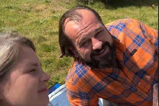 Barwy szczęścia na planie. Aldona (Elżbieta Romanowska), Borys (Jakub Wieczorek)