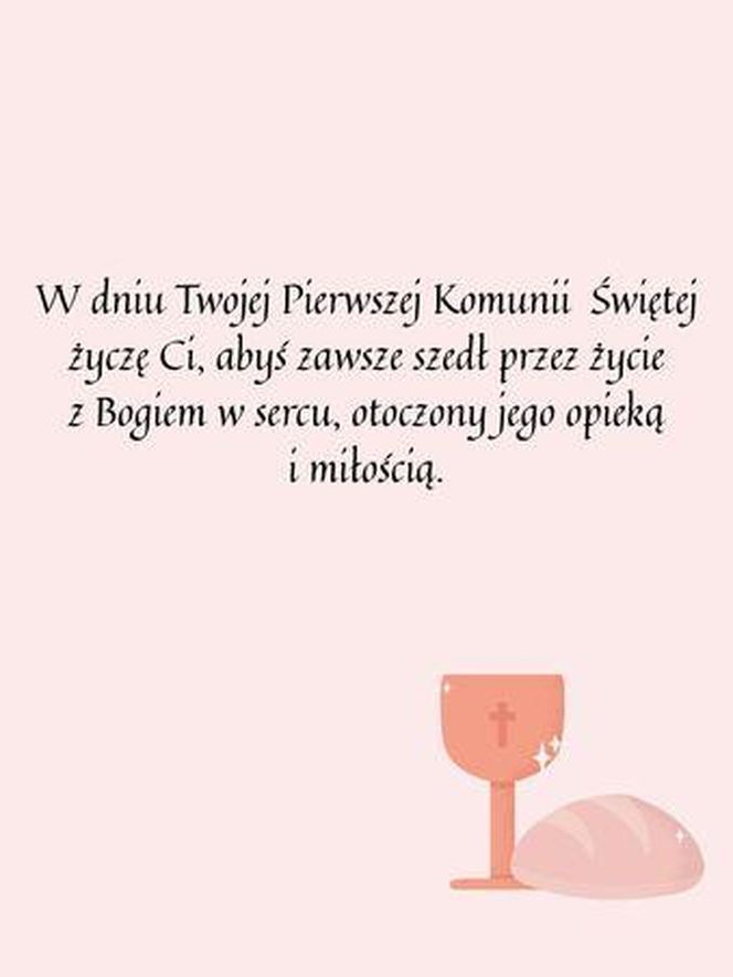 Dedykacja na komunię do książki