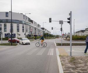 Skrzyżowanie Branickiego i Sarmackiej w Miasteczku Wilanów