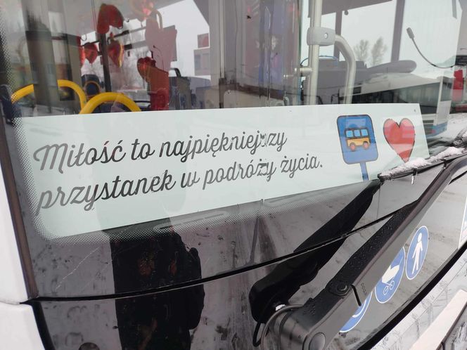 "Zakochany autobus" linii nr 18 można spotkać na ulicach Siedlec tylko w walentynki 2025!